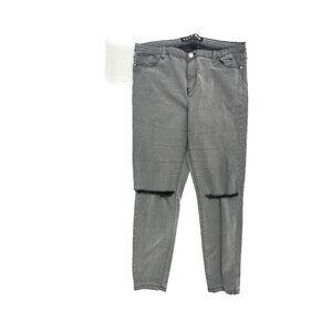Denim‎ Co Distressed Skinny Women's size 16 Gray Denim jeans